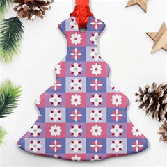 Flower Art Pattern Geometric Ornament (christmas Tree)  by Maspions