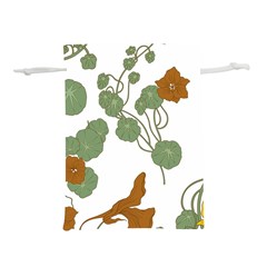 Nasturtium Flower Plant Leaves Lightweight Drawstring Pouch (m) by Maspions