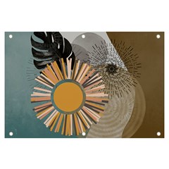 Boho Leaves Botanical Retro Vintage Banner And Sign 6  X 4  by Maspions