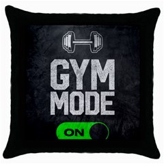 Gym Mode Throw Pillow Case (black) by Store67