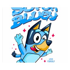 Super Bluey Premium Plush Fleece Blanket (small) by avitendut