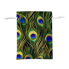 Peacock Pattern Lightweight Drawstring Pouch (m) by Maspions