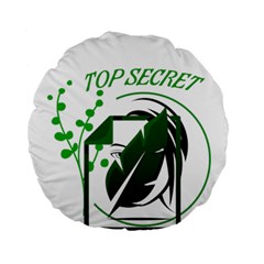 Top Secret Standard 15  Premium Round Cushions by Raju