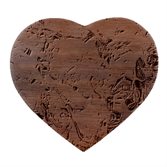 Abstract Flows Heart Wood Jewelry Box by kaleidomarblingart