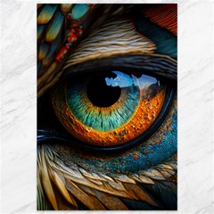 Eye Bird Feathers Vibrant Canvas 12  X 18  by Hannah976