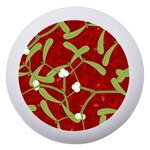 Mistletoe Christmas Texture Advent Dento Box with Mirror Front