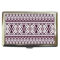 Illustration Ukrainian Folk Seamless Pattern Ornament Cigarette Money Case by Proyonanggan