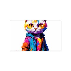 Wild Cat Sticker (rectangular) by Sosodesigns19