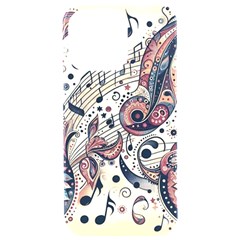 Paisley Print Musical Notes8 Iphone 15 Pro Max Black Uv Print Pc Hardshell Case by RiverRootz