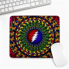 Grateful Dead Bear Pattern Large Mousepad by Maspions