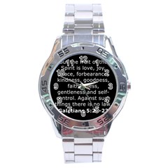 Galatians 5 Stainless Steel Analogue Watch by RiverRootz