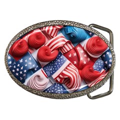 Us Presidential Election Colorful Vibrant Pattern Design  Belt Buckles by dflcprintsclothing