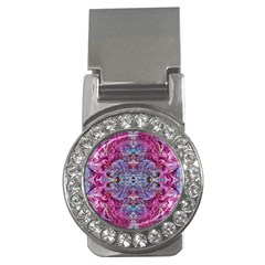 Fuchsia Blend June Money Clips (cz)  by kaleidomarblingart