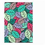 Pattern Leaves Background Nature Large Garden Flag (Two Sides) Back