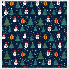 Snow Snowman Tree Christmas Tree Canvas 12  X 12  by Ravend