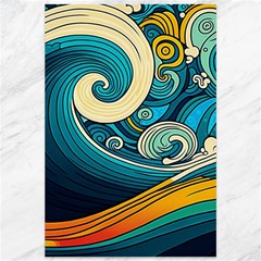 Waves Ocean Sea Abstract Whimsical Abstract Art 3 Canvas 12  X 18  by Ndabl3x