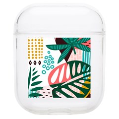 Abstract Seamless Pattern With Tropical Leaves Soft Tpu Airpods 1/2 Case by Hannah976