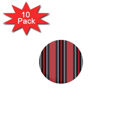 Dunkelrot4 Rosa Grau Streifen Dunkelrot3 1  Mini Buttons (10 Pack)  by 2607694c