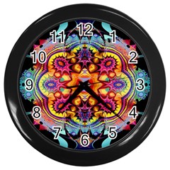 Blume Abstrakt Wall Clock (black) by 2607694c