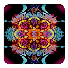 Blume Abstrakt Square Glass Fridge Magnet (4 Pack) by 2607694c