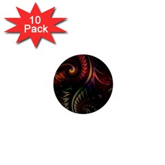 Fractal  1  Mini Buttons (10 Pack)  by 2607694c