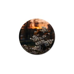White Flower Golf Ball Marker (10 Pack) by Azkajaya