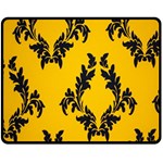 Yellow Regal Filagree Pattern Fleece Blanket (Medium) 60 x50  Blanket Front