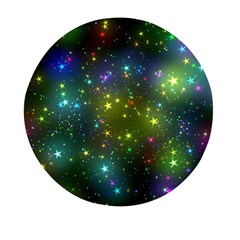 Stars Coloured Lights Background Mini Round Pill Box (pack Of 3) by Loisa77