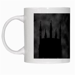 Halloween Background Halloween Scene White Mug by Ket1n9