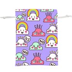 Cloud Seamless Pattern Lightweight Drawstring Pouch (XL) Back