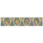Tribal Background Boho Batik Small Premium Plush Fleece Scarf Front