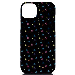 Abstract Texture Iphone 14 Plus Black Uv Print Case by anzea