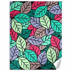 Pattern Leaves Background Nature Canvas 36  X 48  by Proyonanggan