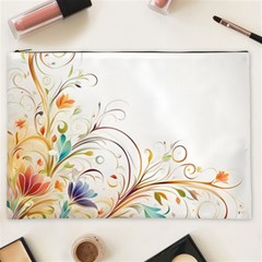 Flower Blau Cosmetic Bag (xxl) by 2607694c