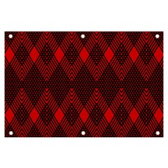 Pattern Red Black, Banner And Sign 6  X 4  by 2607694c