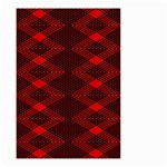 pattern rot schwarz Small Garden Flag (Two Sides) Back