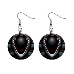 Fractal Eye Mini Button Earrings by dedoma