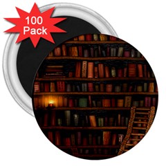 Books Library 3  Magnets (100 Pack) by Ket1n9