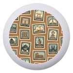 Retro Postage Seamless Pattern Dento Box with Mirror Front