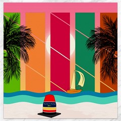 Digital Graphic Clip Art Beach Canvas 12  X 12  by Proyonanggan