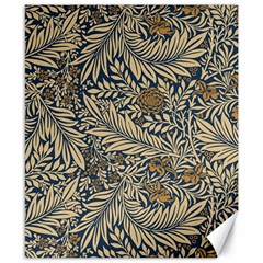 Brown Vintage Background Vintage Floral Pattern Canvas 8  X 10  by Ndabl3x