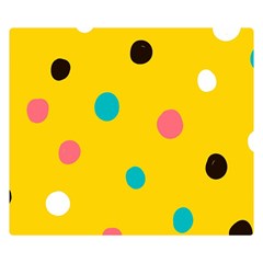 Moles Points Background Pattern Premium Plush Fleece Blanket (small) by Loisa77