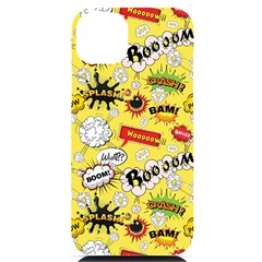 Cartoon Comics Pattern Iphone 14 Plus Black Uv Print Case by Loisa77
