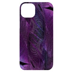 Feather Pattern Texture Form Iphone 14 Plus Black Uv Print Case by Grandong