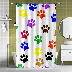 Pawprints Paw Prints Paw Animal Shower Curtain 48  X 72  (small)  by Apen