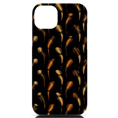 Abstract Art Pattern Warm Colors Iphone 14 Plus Black Uv Print Case by Ndabl3x