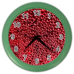 Drops Water Drop Trypophobia Color Wall Clock by Loisa77