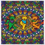 Dead Dancing Bears Grateful Dead Pattern Canvas 20  x 20  19 x19.27  Canvas - 1