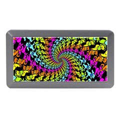 3d Grateful Dead 90 s Neon Dancing Bears Memory Card Reader (mini) by Perong