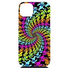 3d Grateful Dead 90 s Neon Dancing Bears Iphone 14 Plus Black Uv Print Case by Perong